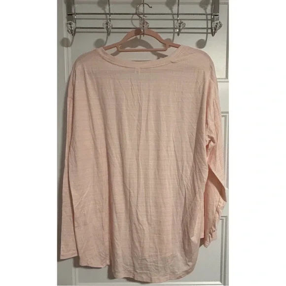 Athleta Cloudlight Stratus Striped Top - Pink NWT SZ 1X - Picture 7 of 14